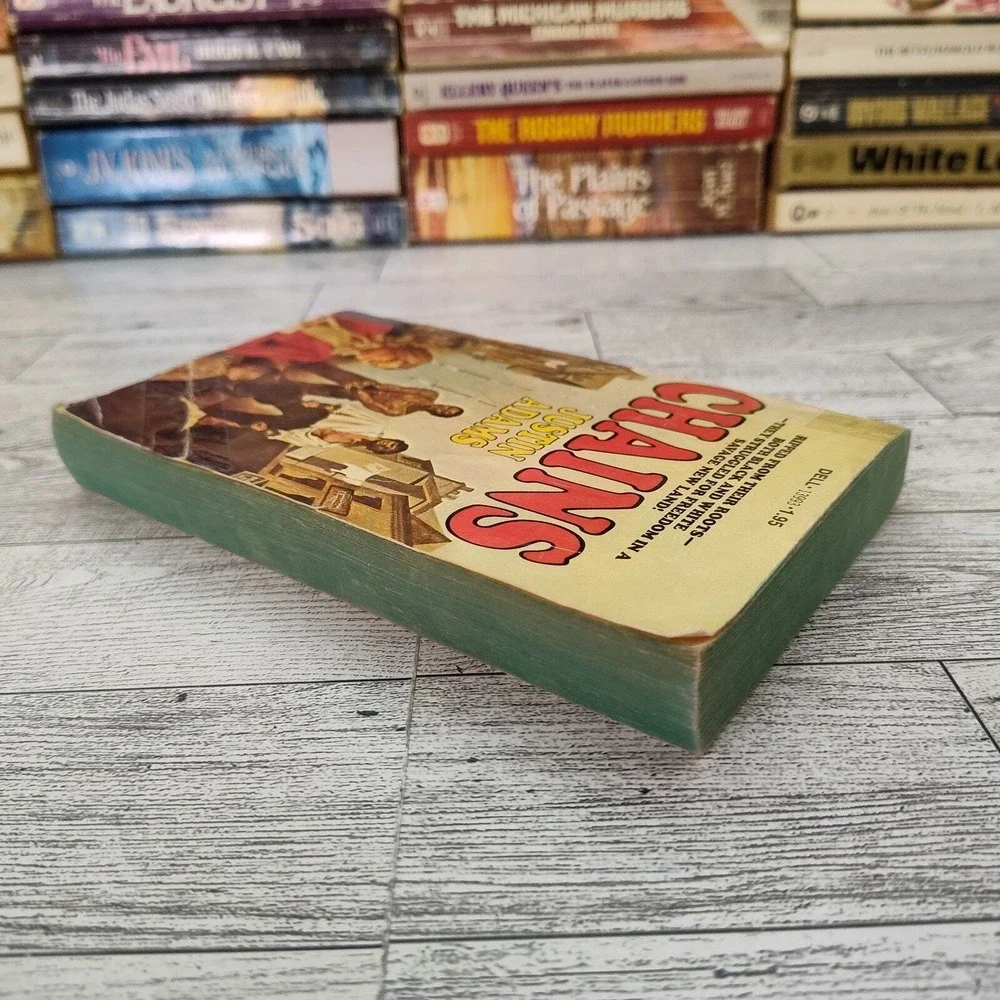 Chains‎ Justin Adams 1977 Dell 1st Print Vintage Historical Fiction PB